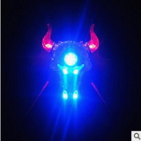 USB recharge New bull shape bicycle tail warn